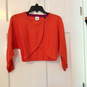 CAbi Women's Vibrant Orange Crop Top sweater